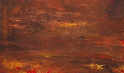 Begin van het einde — Olieverf en Acryl op paneel, 68 x 41 cm