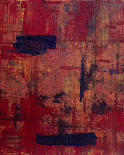 Stijl in compositie 2 — Acryl op paneel, 75 x 60 cm