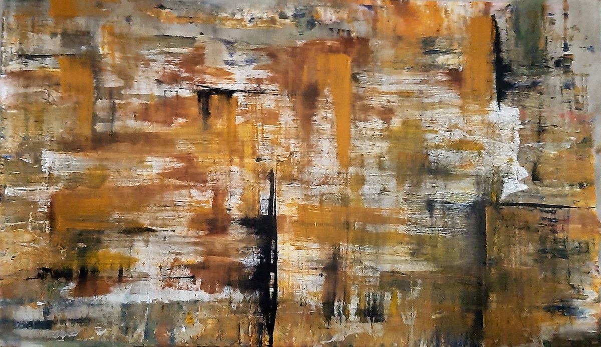 Stijl in compositie 3 — Acryl op paneel, 113 x 68 cm